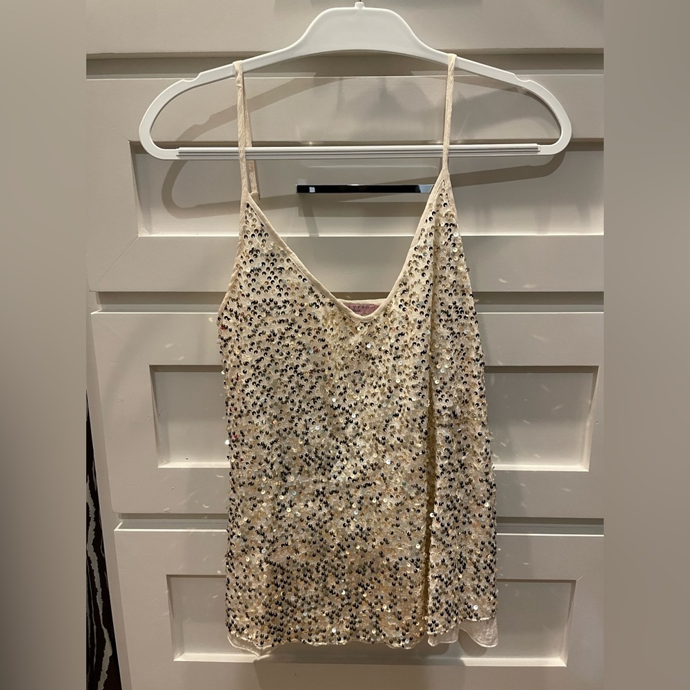 CALYPSO gold sparkly tank top